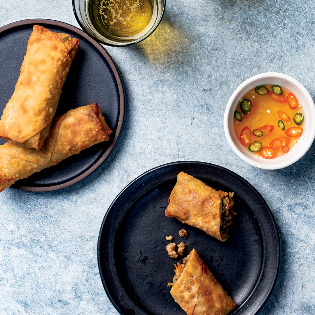 Duo Crisp Air Fryer Spring Rolls with Nuoc Cham Instant Pot