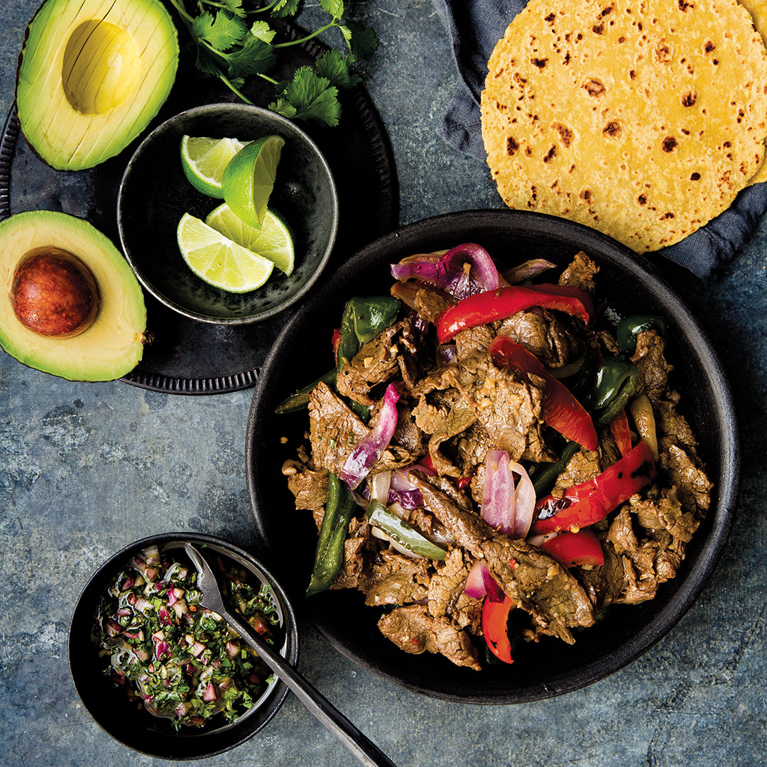 Steak Fajitas With Chimichurri