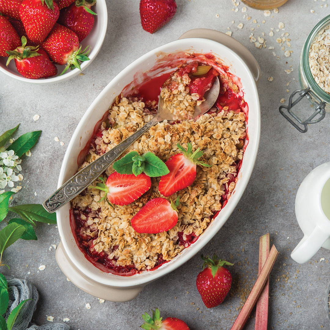 Strawberry Rhubarb Crumble