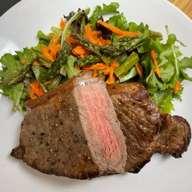 Striploin Steak With Roasted Asparagus Salad Instant Pot