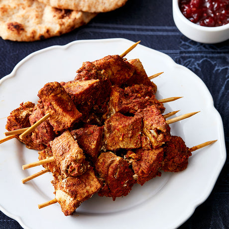 Tikka-Spiced Chicken Kebabs