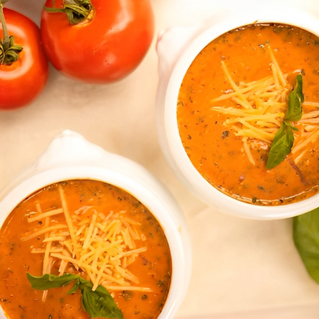 Tomato Basil Parmesan Soup