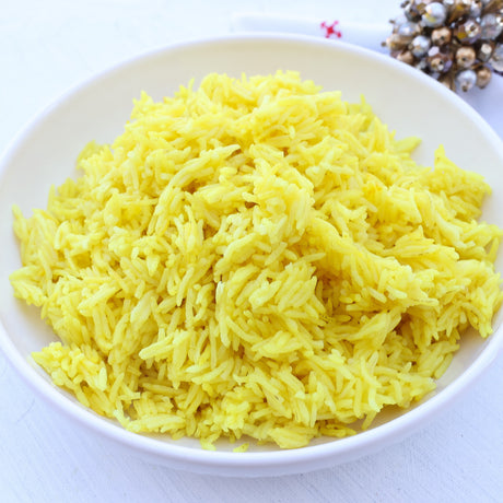 Turmeric Rice (Kashmiri Tahar Yellow Rice)