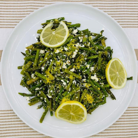 Grilled Asparagus Salad With Feta Cheese