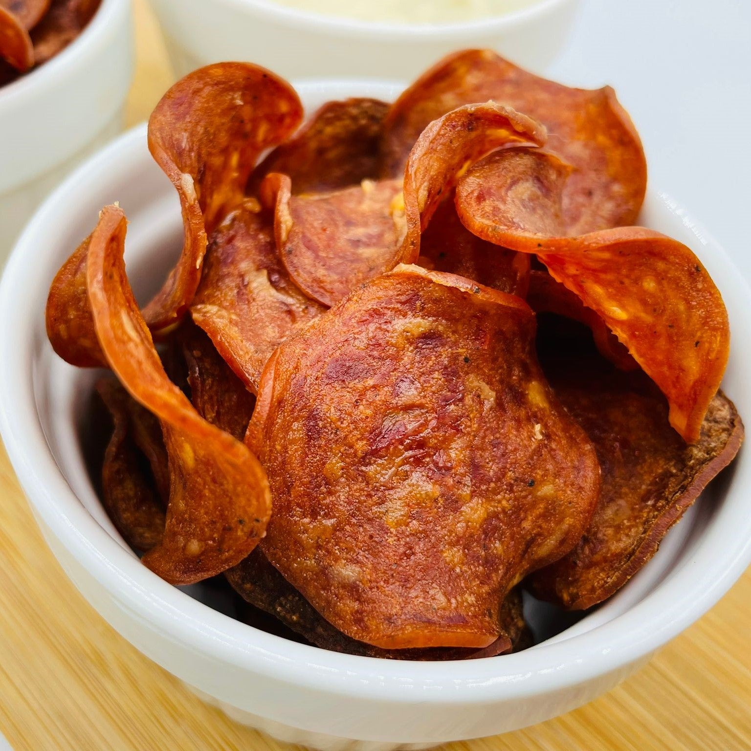 Dehydrated Pepperoni Chips