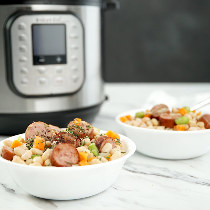 White Beans with Smoked Sausage Instant Pot