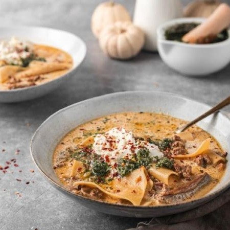 White Lasagna Soup