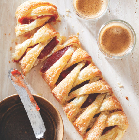 Puff Pastry Braid with Guava and Cream Cheese