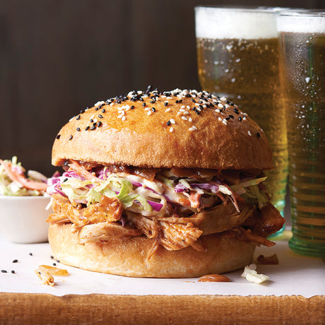 Barbecue Chicken Sandwiches with Slaw