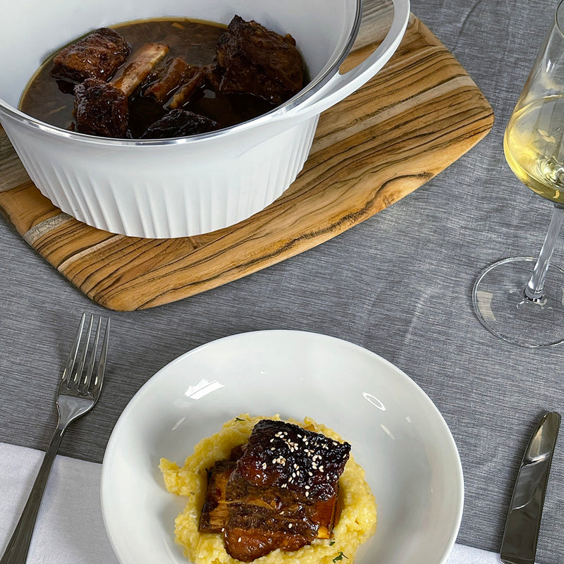 CorningWare Cast Aluminum Sticky Short Ribs Instant Pot