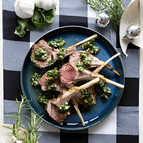 Grilled Rosemary Rack of Lamb
