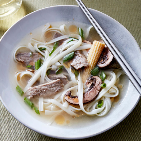 Ginger‑Garlic Beef and Noodle Soup