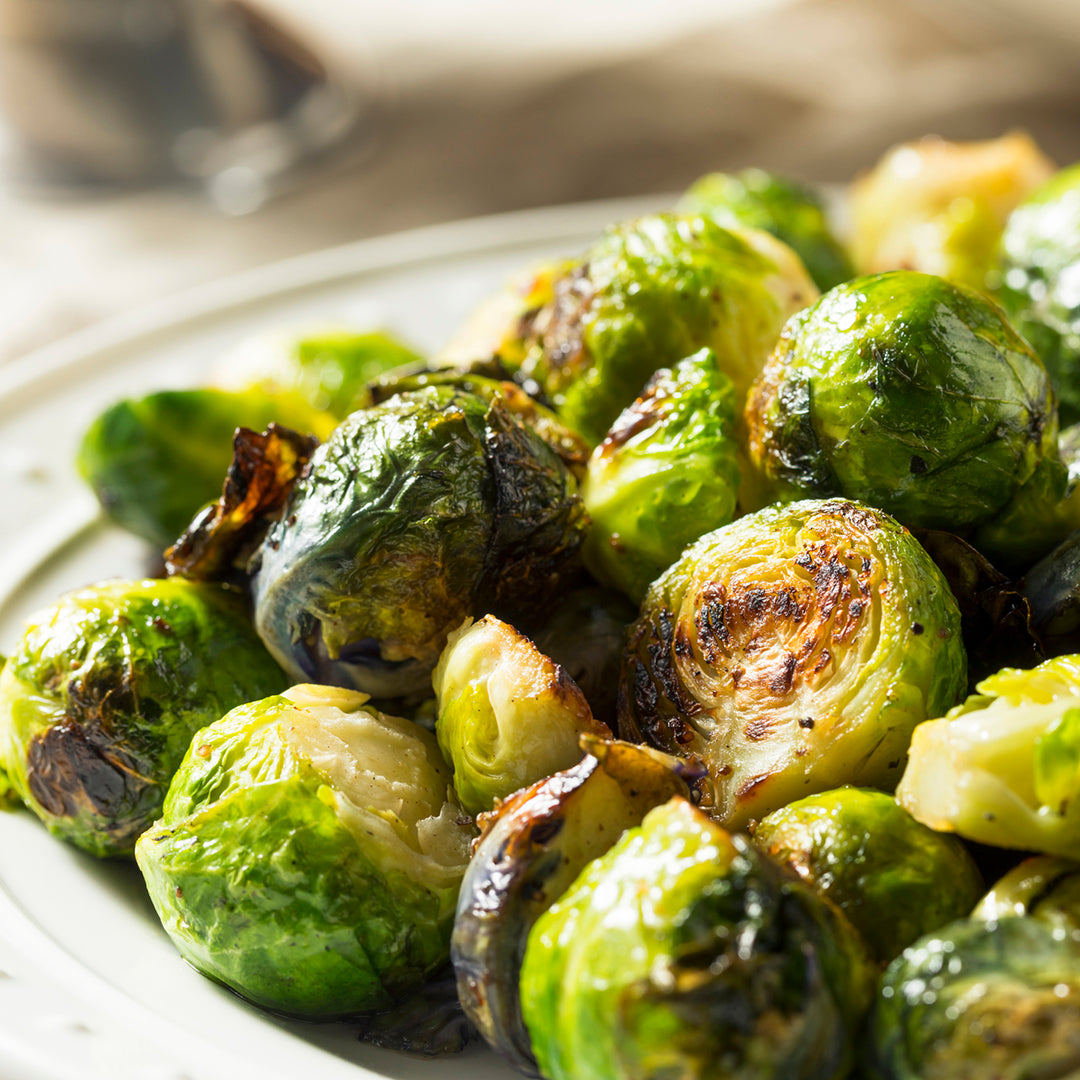 Instant Vortex Roasted Brussels Sprouts with Balsamic Vinegar and Honey