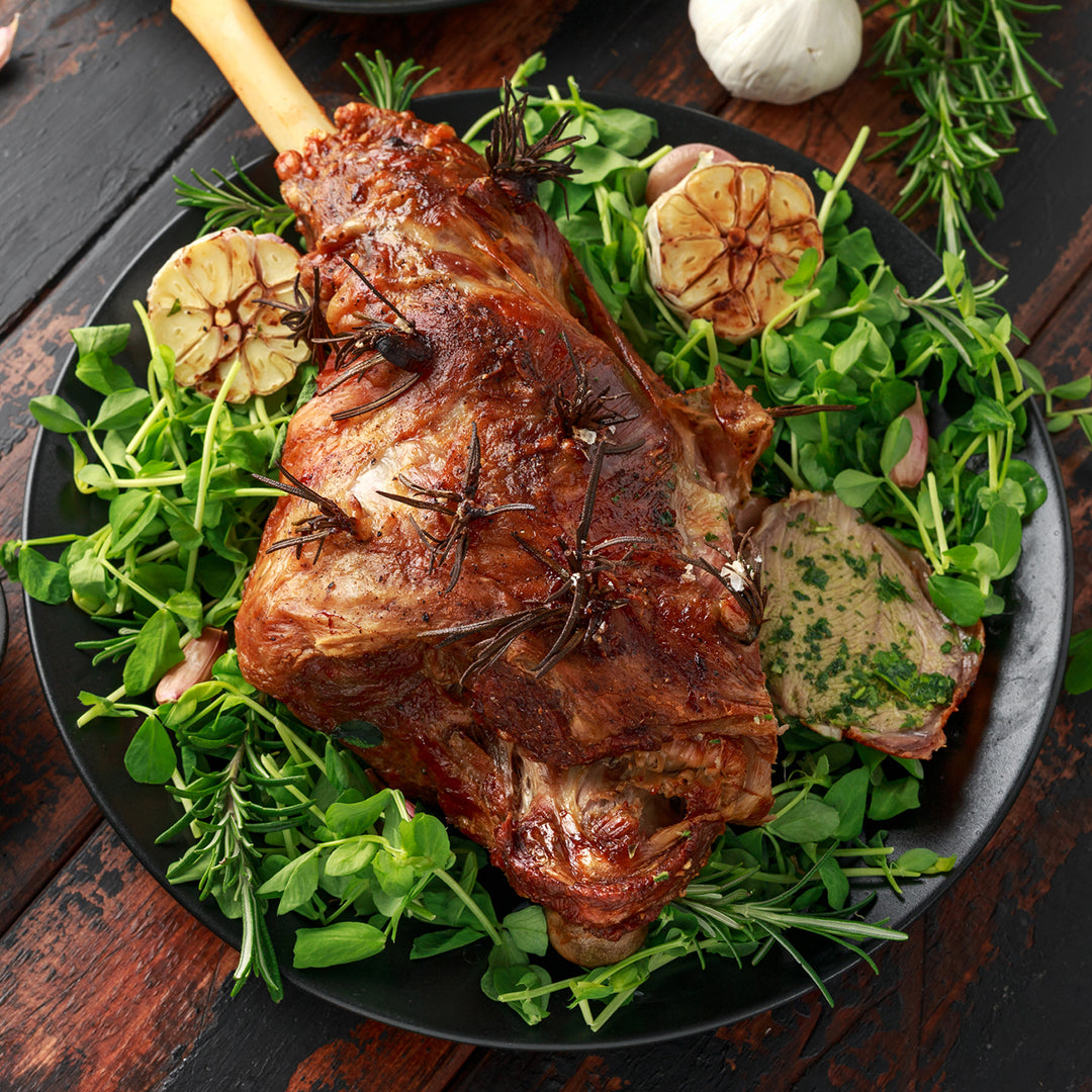 Slow Cooked Greek Leg of Lamb