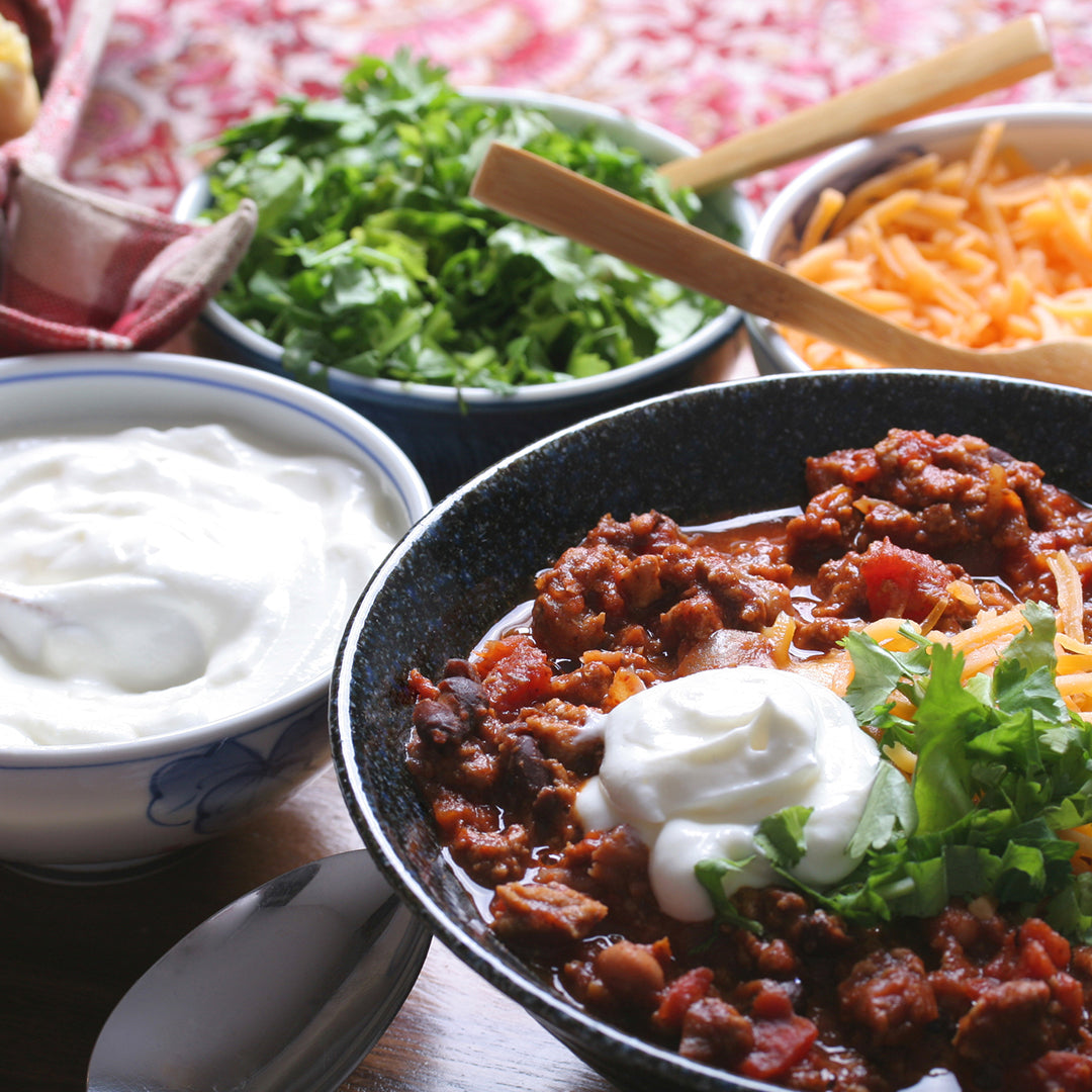 Slow Cooked Spiced Beer Beef Chili