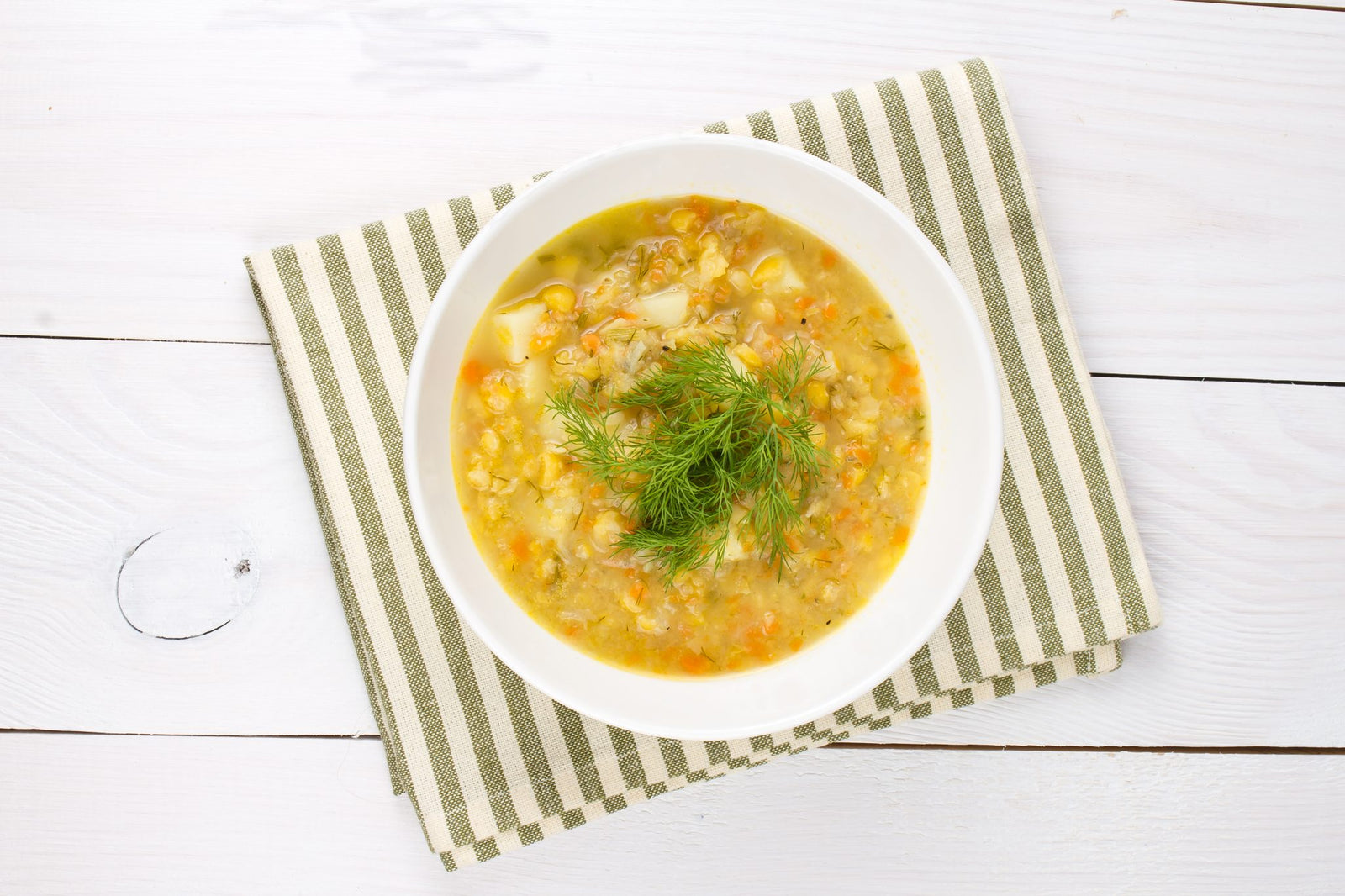 Split Pea Soup with Mushrooms and Sundried Tomatoes