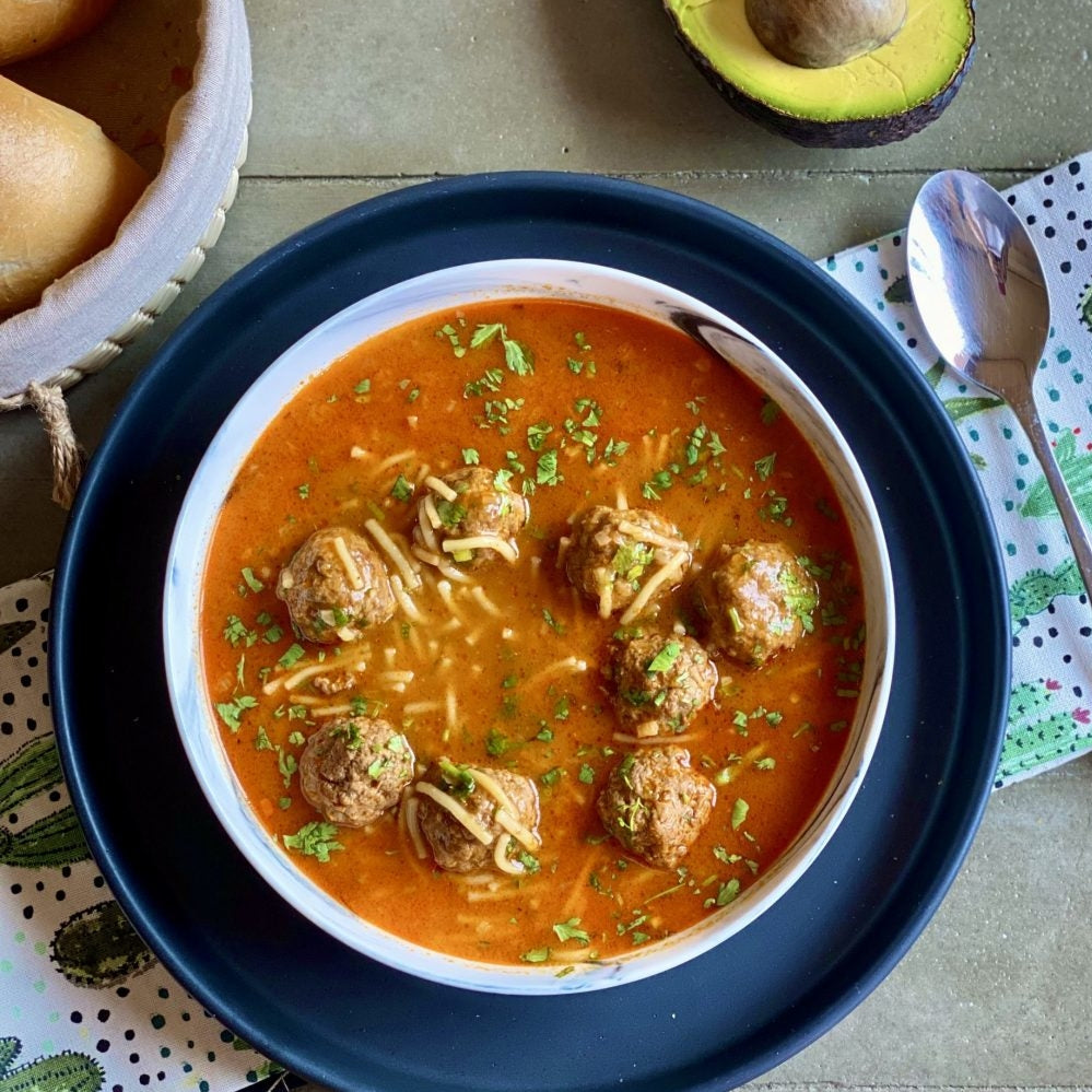 Noodle Soup with Meatballs