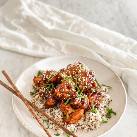 Cauliflower Tempura with Asian Glaze