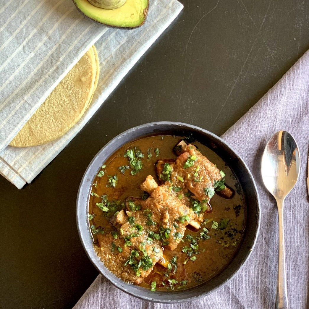 Pork Ribs in Roasted Salsa