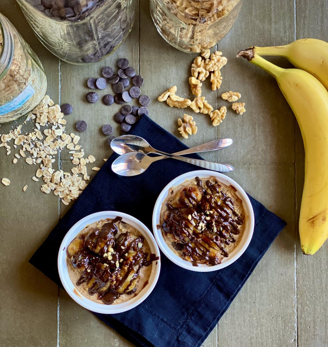 Chunky Monkey Baked Oatmeal Instant Pot