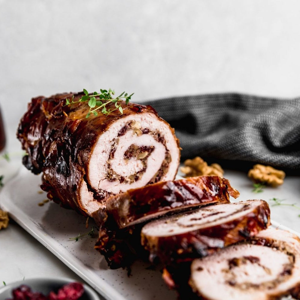 Stuffed Turkey Breast Wrapped in Prosciutto