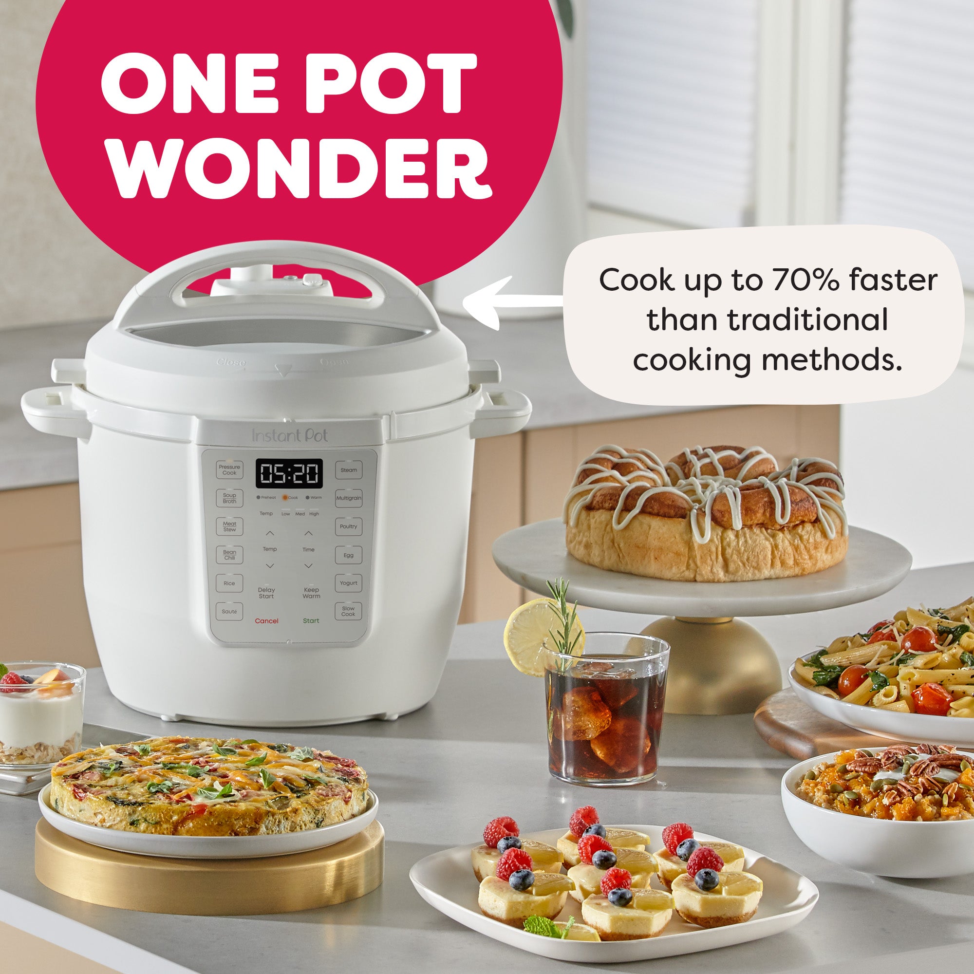 Instant Pot® 6QT RIO™ Multi-Cooker, Sea Salt