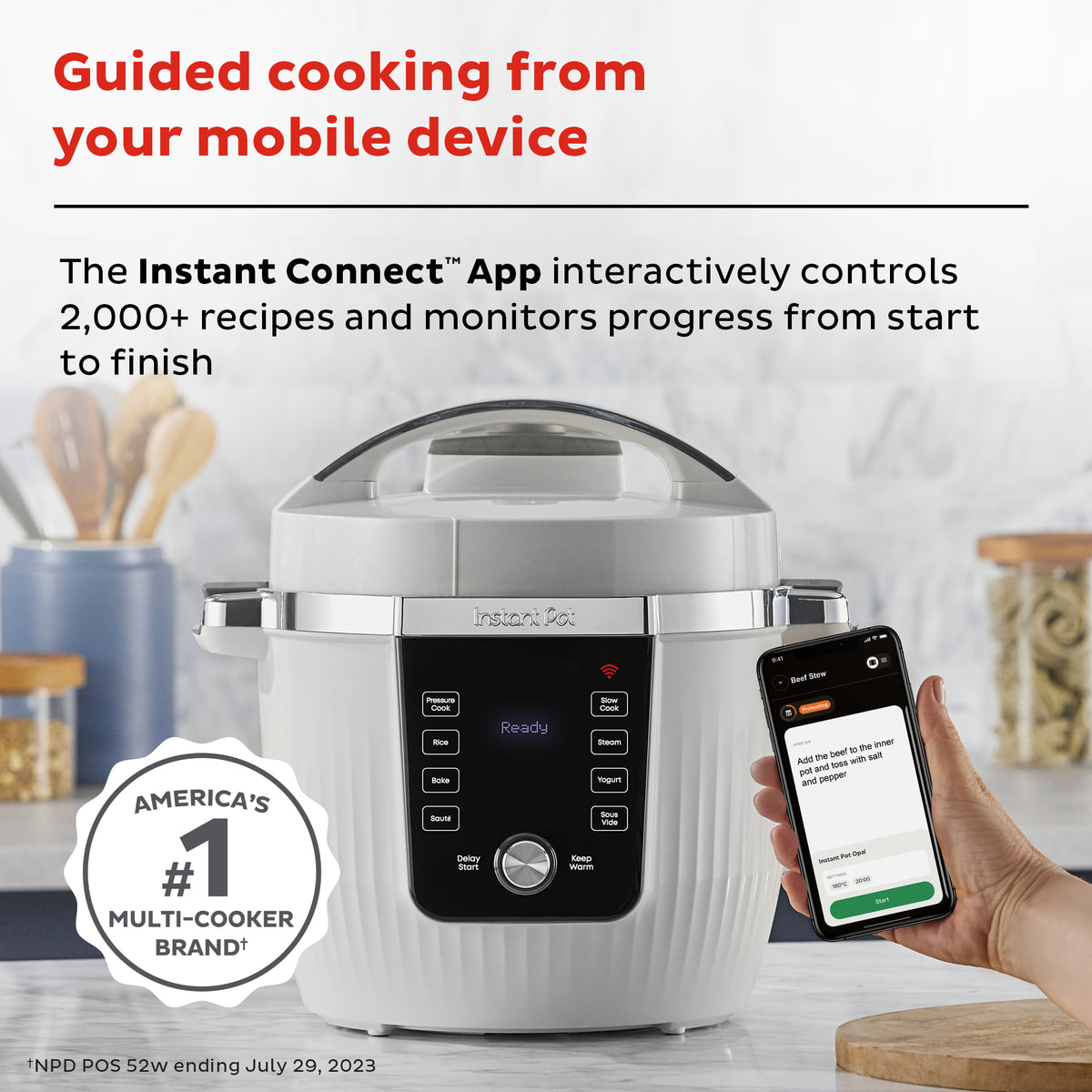 Instant Pot Pro 6 Quart Pressure Cooker – 10-in-1, 1200W, Black, Brand New With Steam Rack