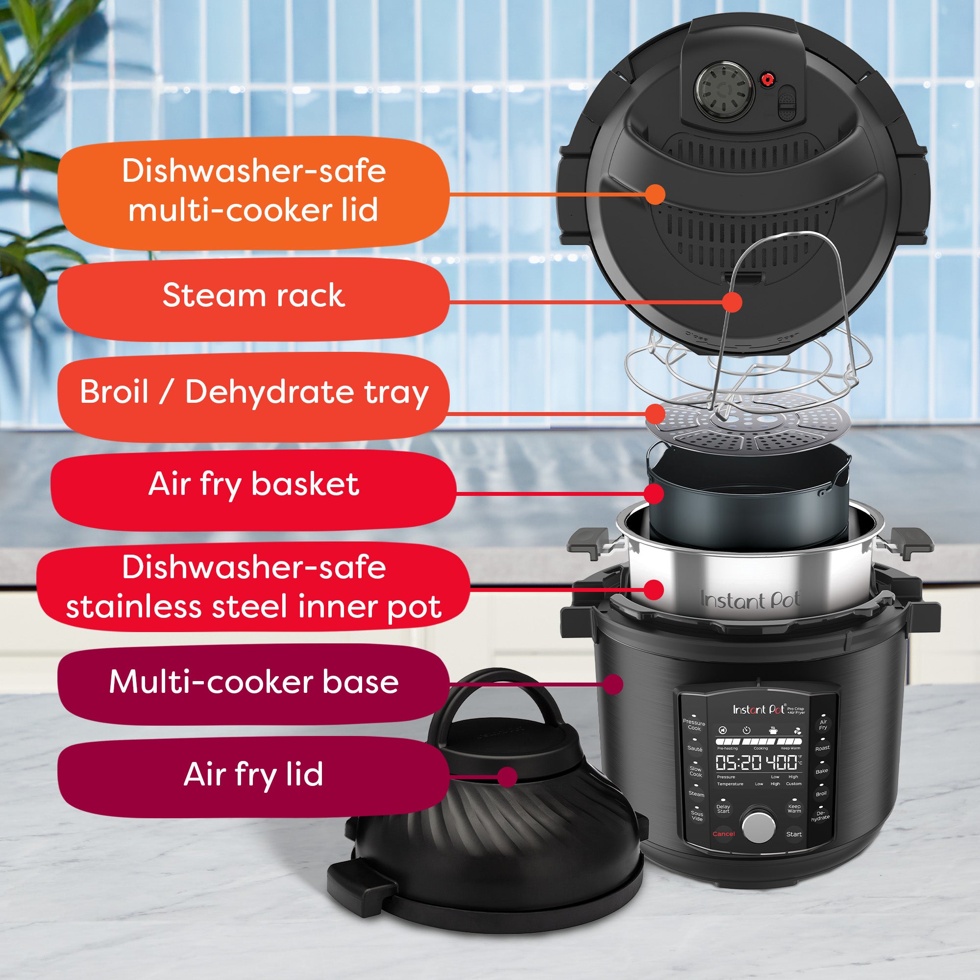 インスタントポットプロ Instant Pot® Pro™ 6QT Multi-Use Pressure Cooker