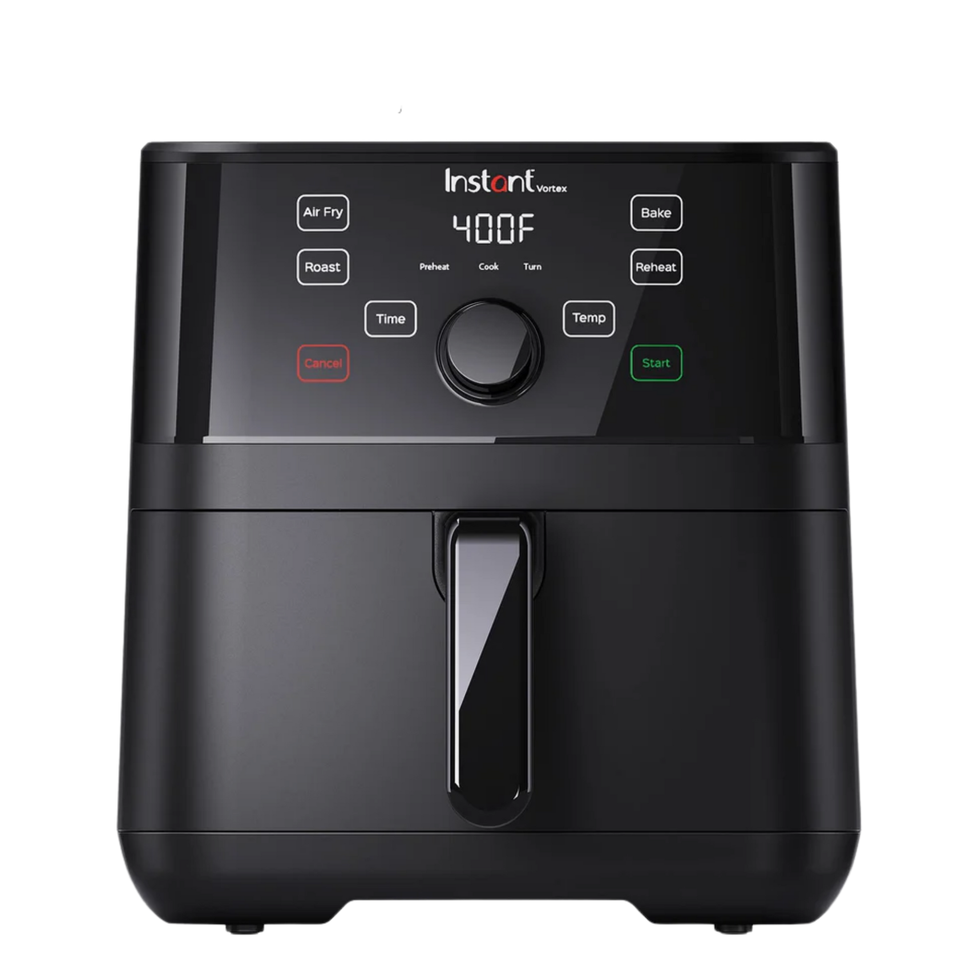 Instant Pot® Vortex® 5.7QT Air Fryer with Accessories, featuring a digital display and front control panel, bundled with bonus grilling accessories including a grill pan and skewer kit (not shown).