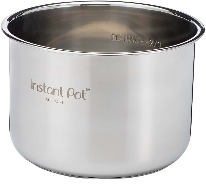 Instant Pot® 6-quart Stainless Steel Inner Cooking Pot, front view