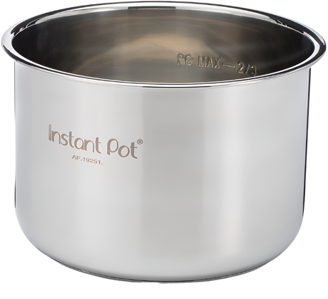 Instant Pot® 6-quart Stainless Steel Inner Cooking Pot, front view