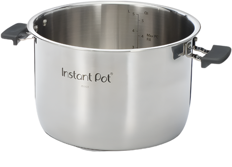 Instant Pot® Evo„ Series 8-quart Stainless Steel Inner Pot with Handles, front view