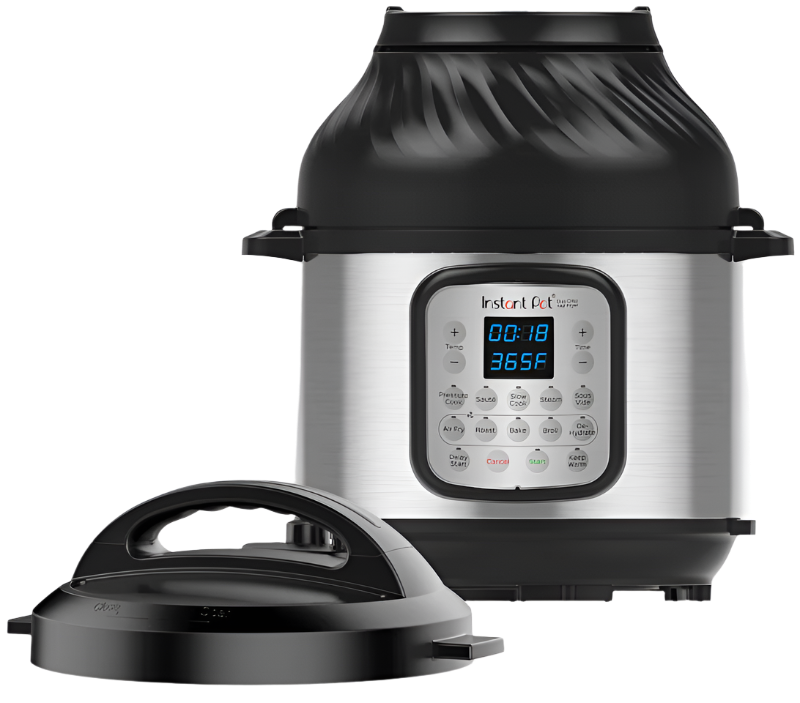 Instant Pot® Duo Crisp™ + Air Fryer 6QT Multi-Use Pressure Cooker, front view