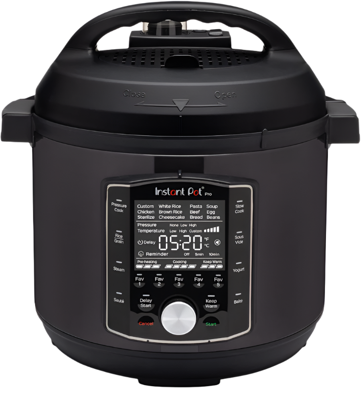 Instant Pot® Pro™ 8QT Multi-Use Pressure Cooker, front view