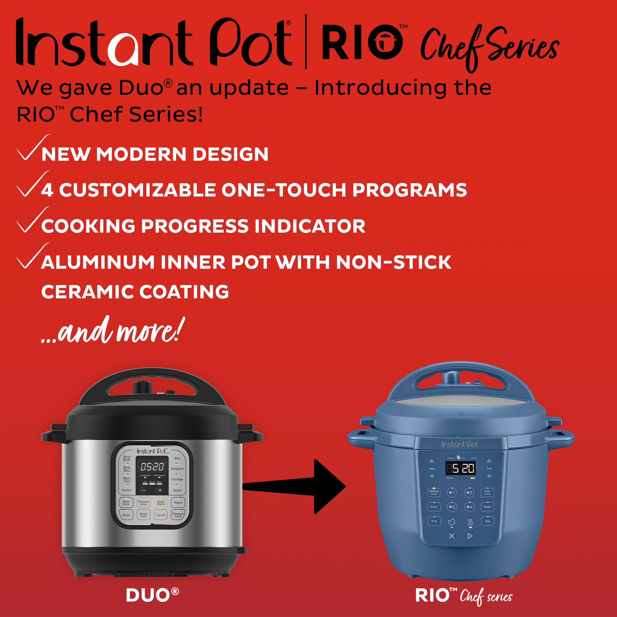 Instant Pot Rio Instant Pot® RIO™ Chef Series 6QT Multi-Cooker