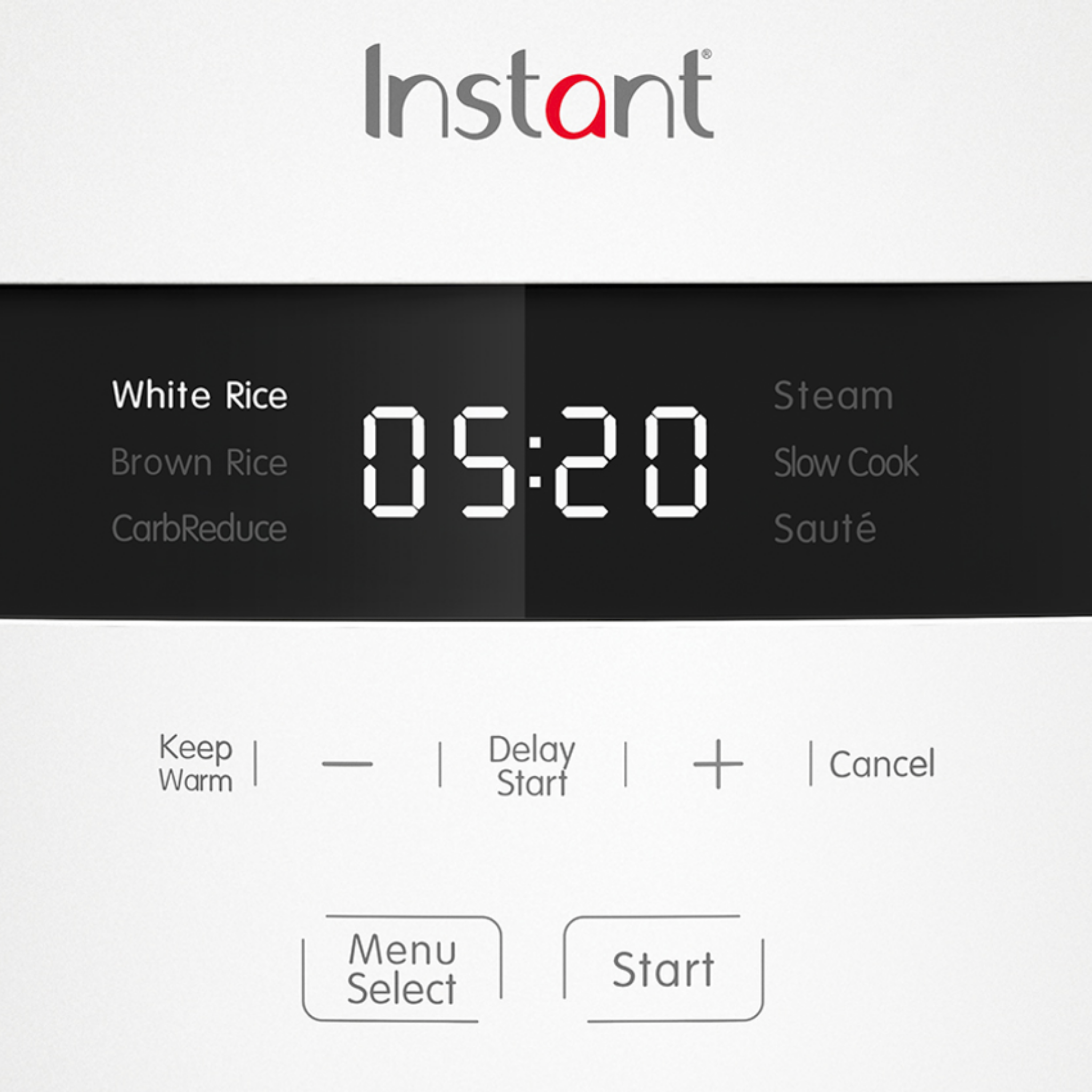  Instant™ 12-Cup Multigrain Cooker control panel image