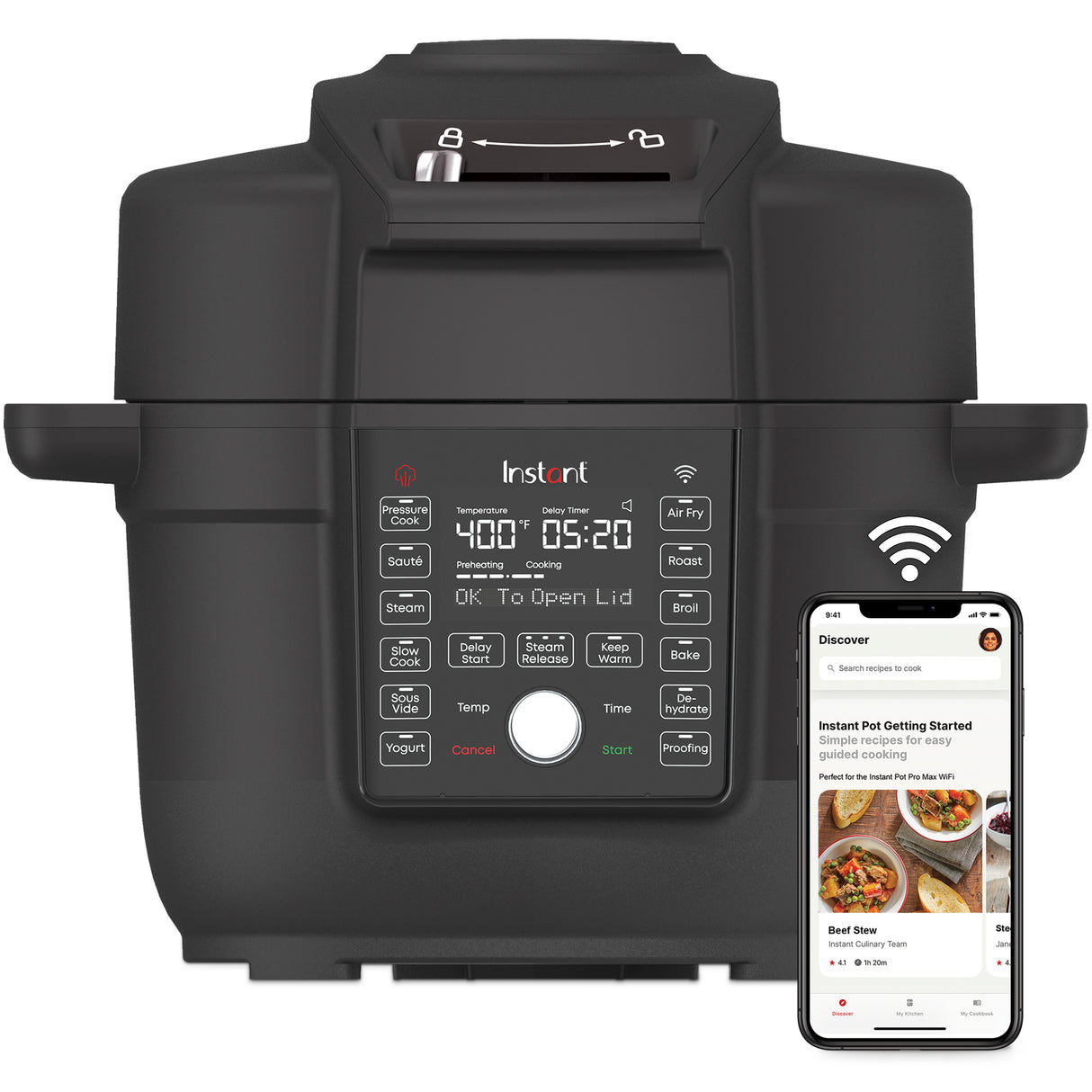 Instant Pot® Duo™ Crisp 6.5QT with Ultimate Lid WiFi Multi-Cooker and Air Fryer