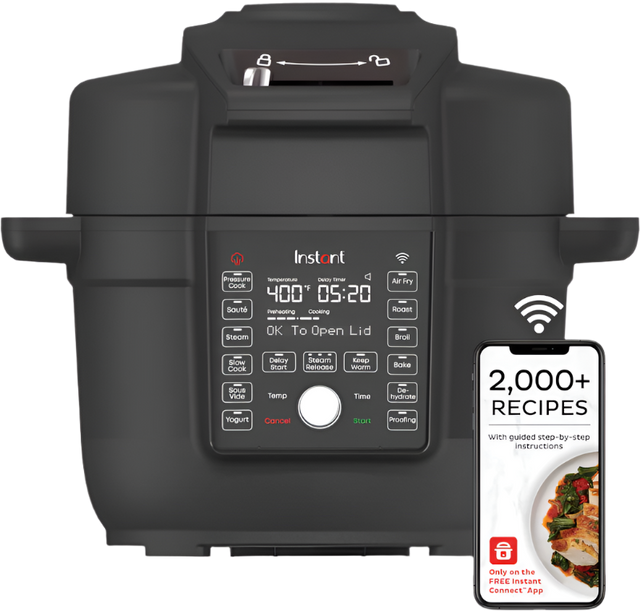Instant Pot® Duo Crisp™ with Ultimate Lid Smart Multi-Cooker + Air Fryer Combo, 6.5QT, front view
