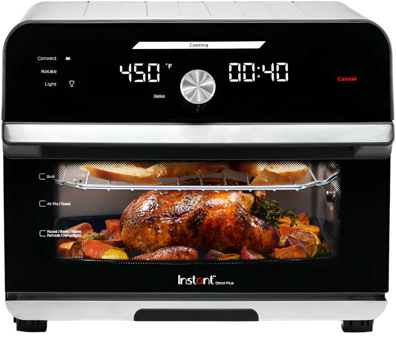 Instant Pot® Omni® Plus 18L 10-in-1 Air Fryer Toaster Oven, front view