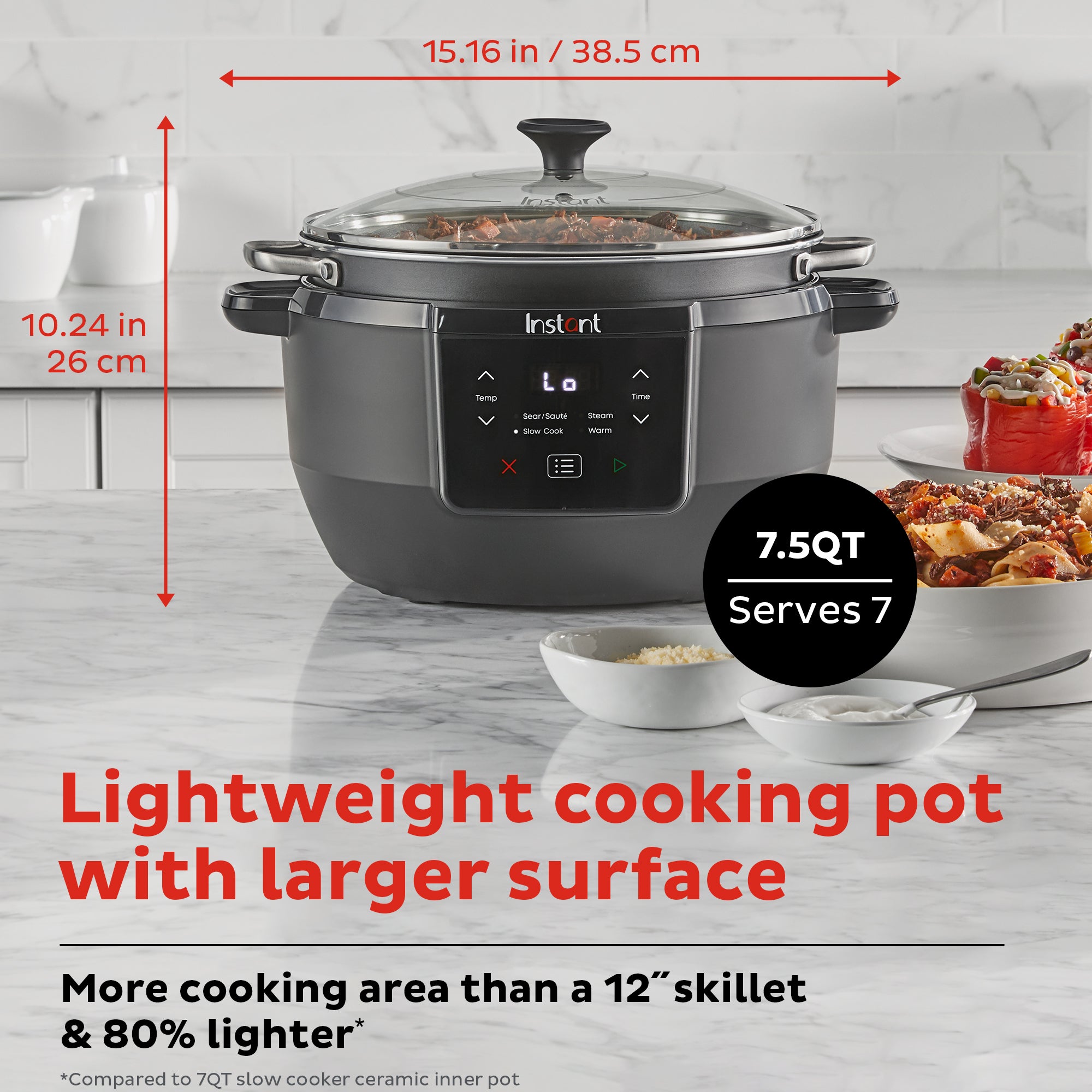 Mijoteuse Instant Pot® Superior Cooker + Cuiseur multifonction (avec accessoires bonus)