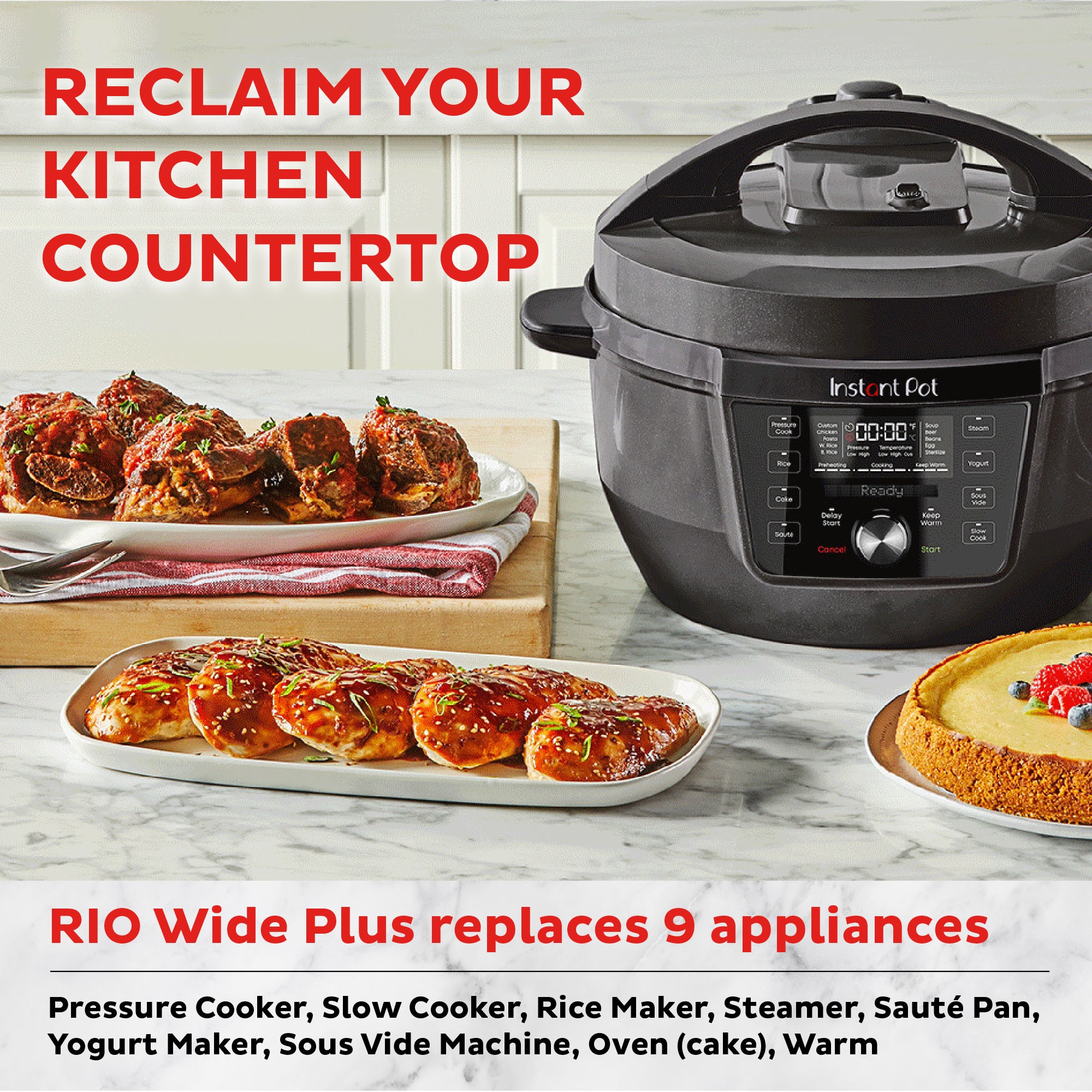 Instant Pot Rio Instant Pot® RIO™ Wide Plus Multi-Cooker
