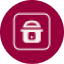 Icon showing a small multicooker in a square. 