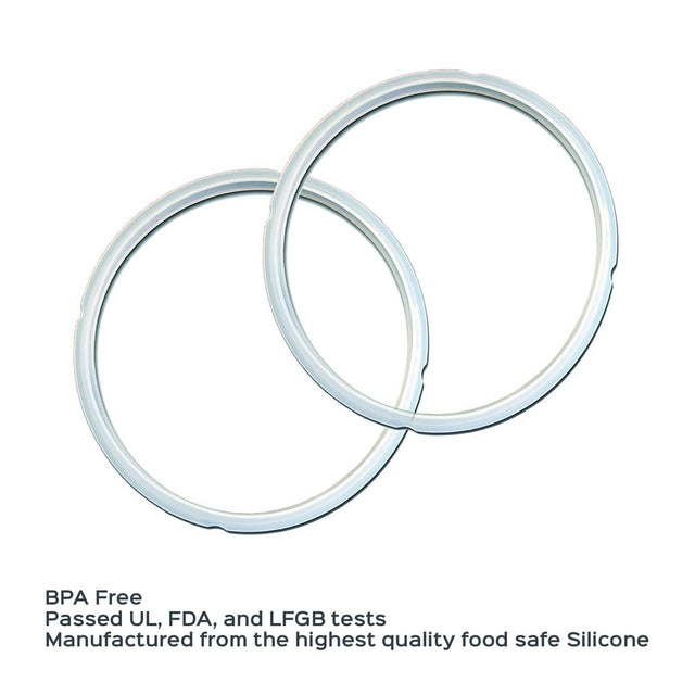 3-quart Clear Sealing Ring, 2-pack 