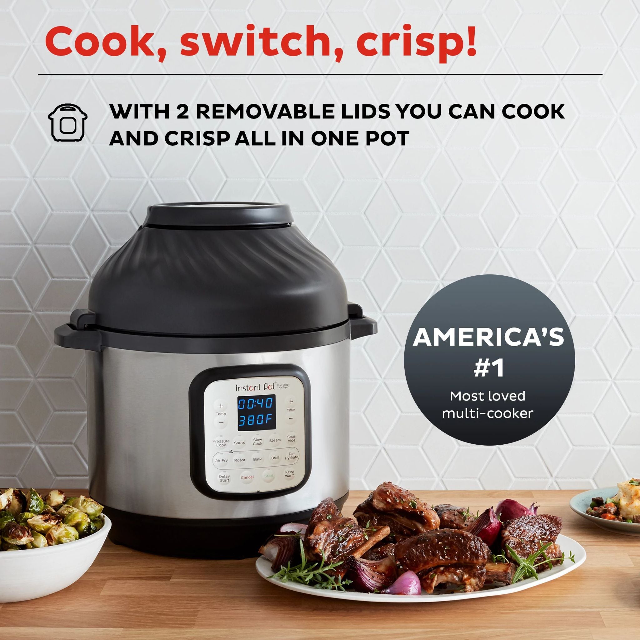 Instant Pot Duo Crisp Air Fryer 8QT Multi Use Pressure Cooker
