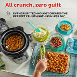  Instant Pot Duo Crisp and Air Fryer 8-quart Multi-Use Pressure Cooker with text All crunch, zero guilt