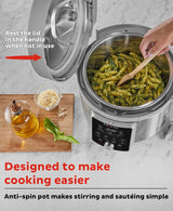  nstant Pot® Duo™ Plus 8-quart Multi-Use Pressure Cooker with text Designed to make cooking easier