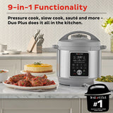  Instant Pot® Duo™ Plus 6-quart Multi-Use Pressure Cooker with text 9 in 1 Functionality