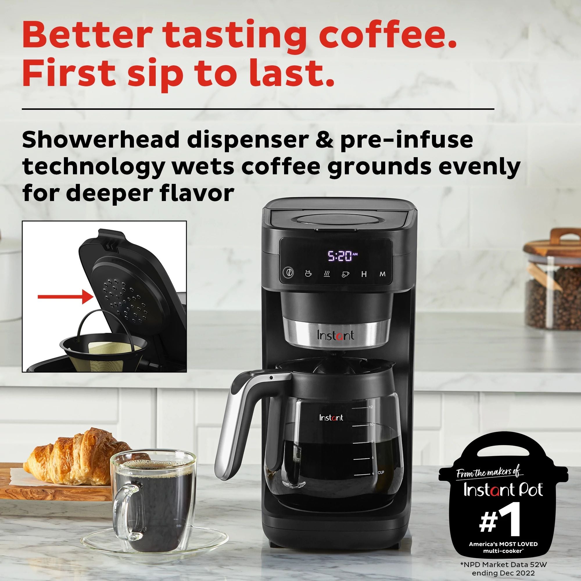 Instant Pot Infusion Brew Plus 12 cup Coffee Maker