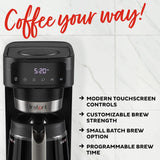  Instant® Infusion Brew Plus 12-cup Coffee Maker with text coffee your way modern touchscreen controls,customizable brew strength