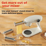  Instant® Pasta Accessory Set for Stand Mixer Pro with text get more out of your mixer